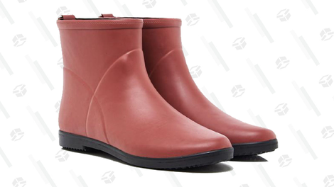 Minimalist Red Ankle Boot | $60, plus free shipping | Alice + Whittles | Promo code TAKE20